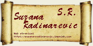Suzana Radinarević vizit kartica